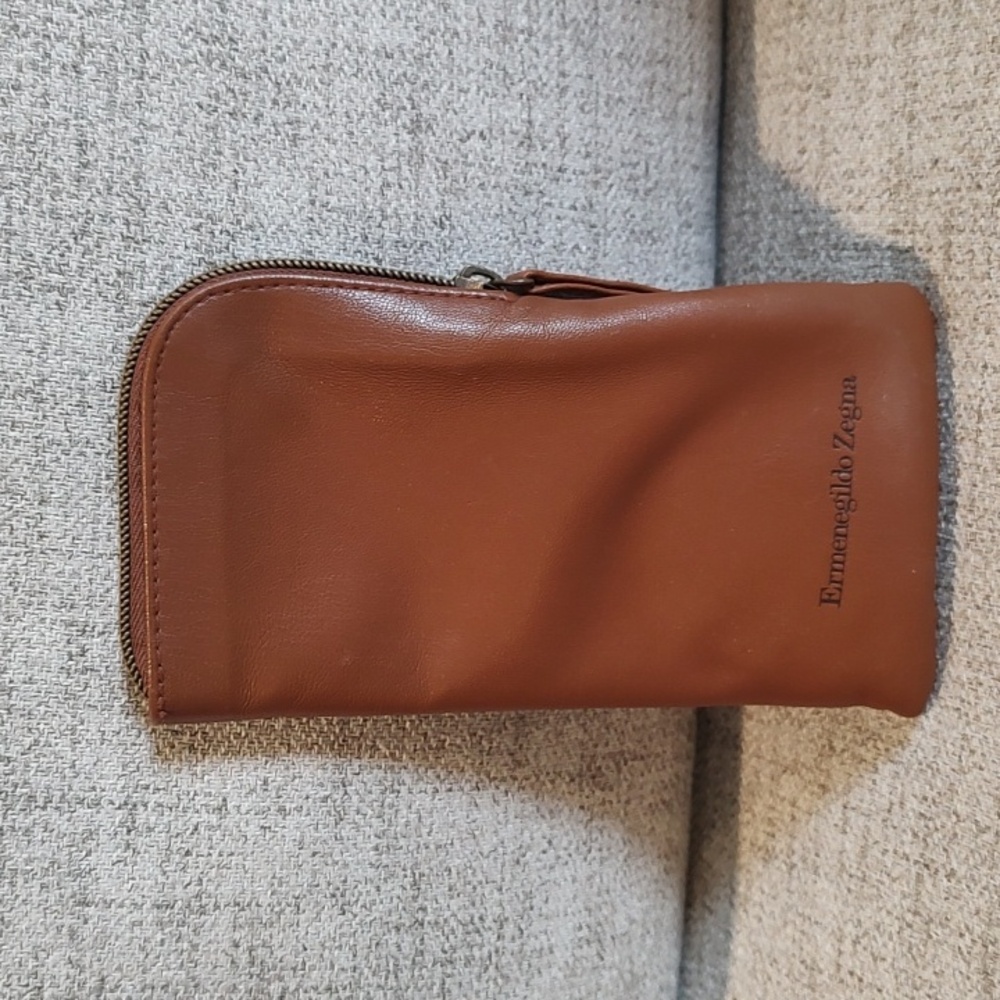 Ermenegildo Zegna- Glasses Case- Soft Leather-padded/soft interior Used